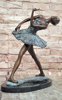 Signed Original Milo Bronze Ballet Dancer Sculpture Ballerina Musical Dance Statue