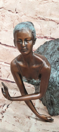 Signed Original Milo Bronze Ballet Dancer Sculpture Ballerina Musical Dance Statue