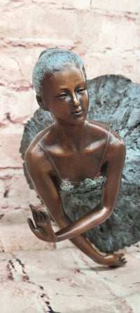 Signed Original Milo Bronze Ballet Dancer Sculpture Ballerina Musical Dance Statue