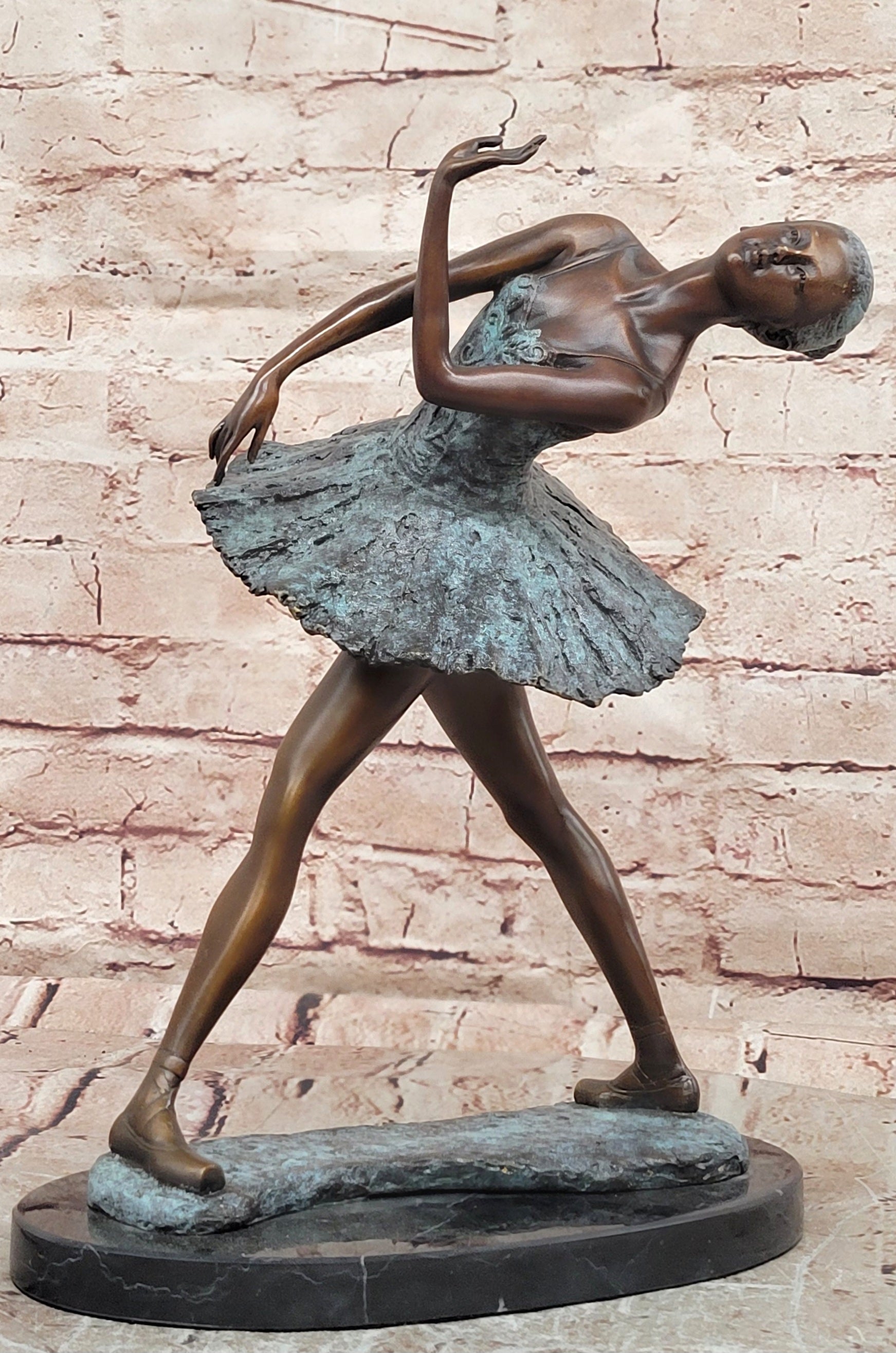 Signed Original Milo Bronze Ballet Dancer Sculpture Ballerina Musical Dance Statue