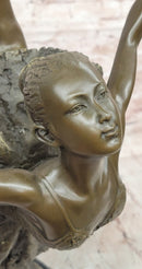 26'' Tall Classical Dancer Ballerina Signed Bronze Sculpture