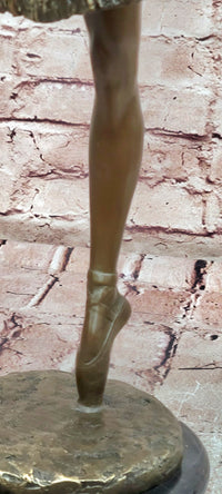 26'' Tall Classical Dancer Ballerina Signed Bronze Sculpture