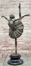26'' Tall Classical Dancer Ballerina Signed Bronze Sculpture