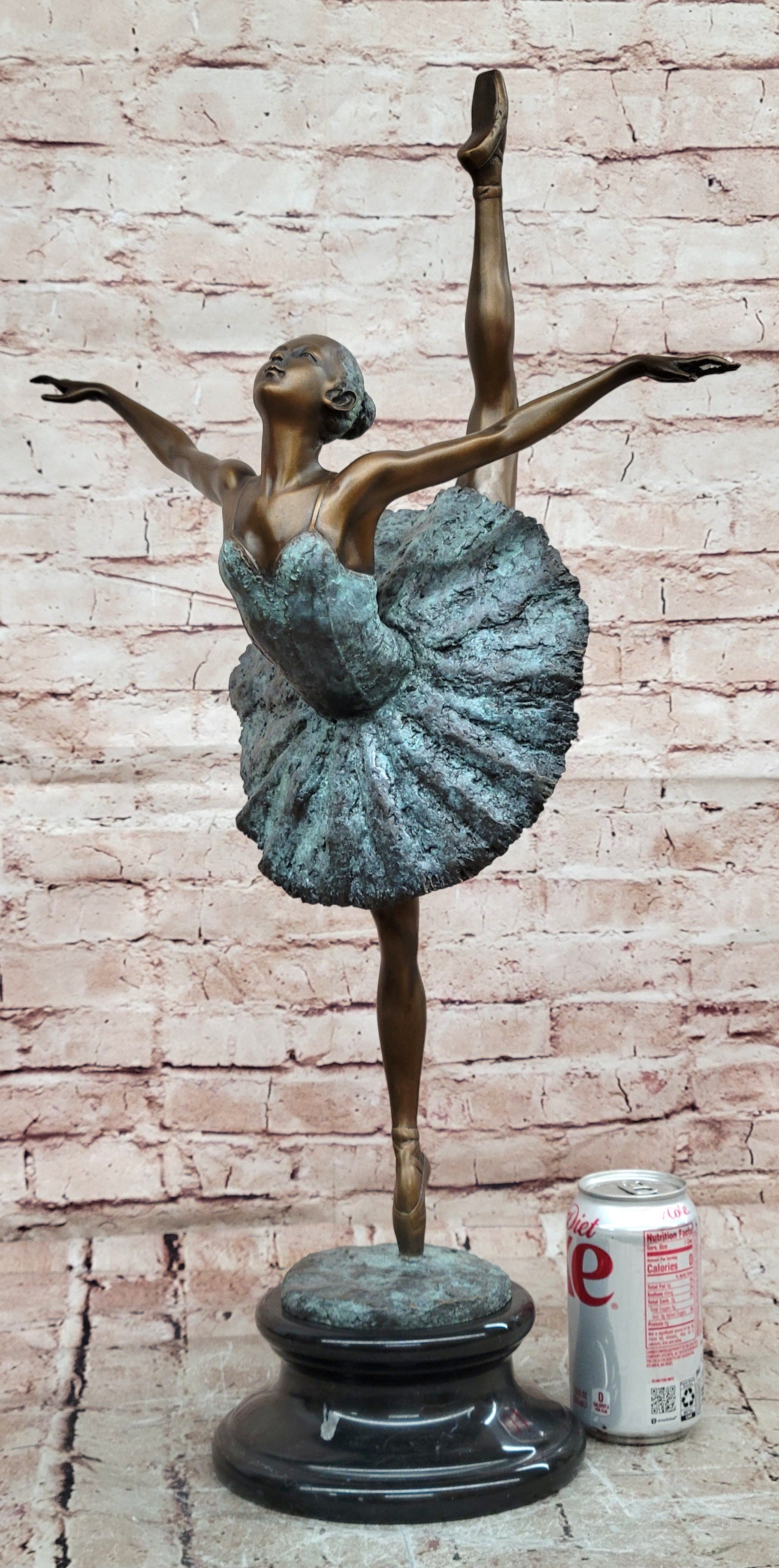 Authentic Original Milo Dancer Ballerina Large Bronze Sculpture Figurine Statue