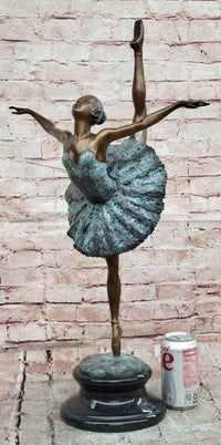 Authentic Original Milo Dancer Ballerina Large Bronze Sculpture Figurine Statue