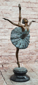 Authentic Original Milo Dancer Ballerina Large Bronze Sculpture Figurine Statue