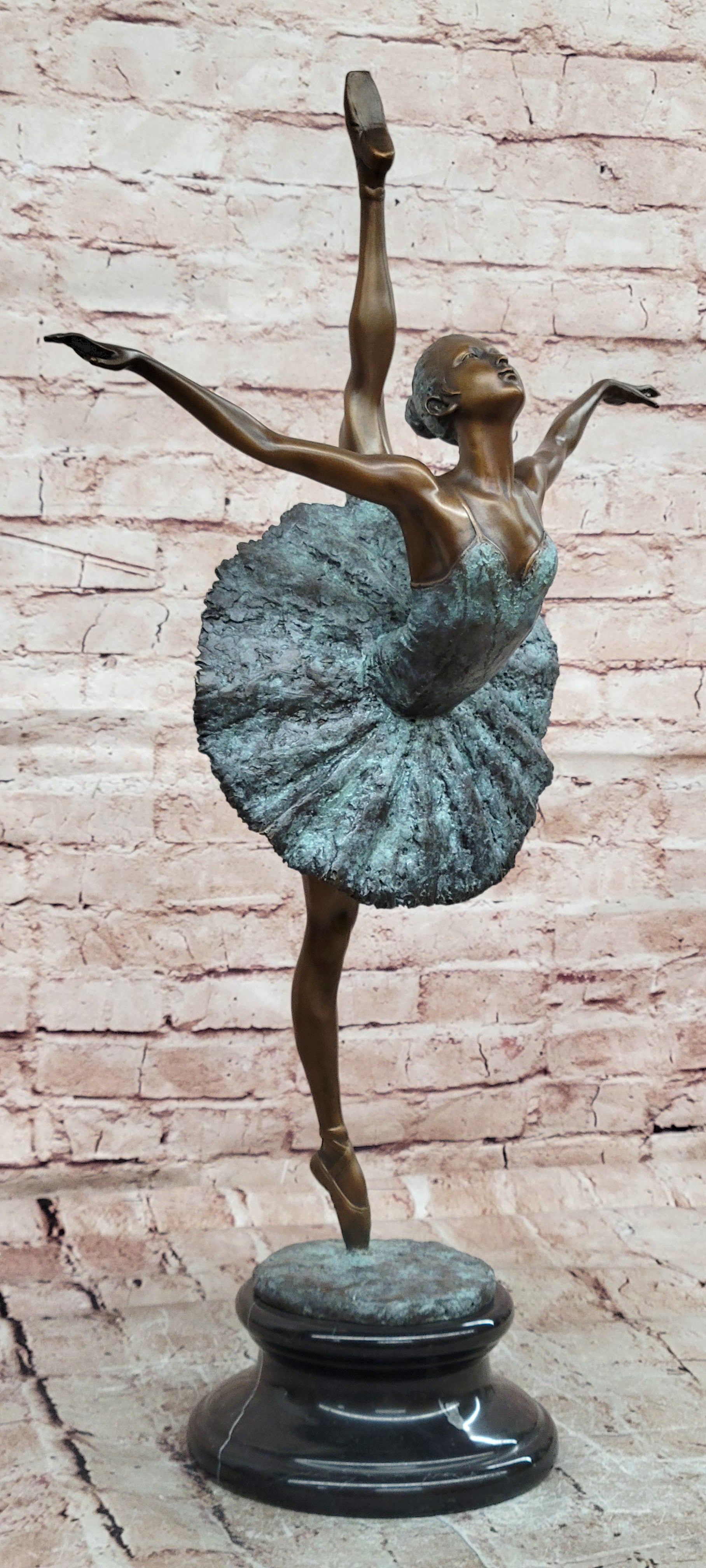 Authentic Original Milo Dancer Ballerina Large Bronze Sculpture Figurine Statue
