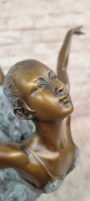 Authentic Original Milo Dancer Ballerina Large Bronze Sculpture Figurine Statue