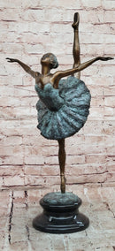 Authentic Original Milo Dancer Ballerina Large Bronze Sculpture Figurine Statue