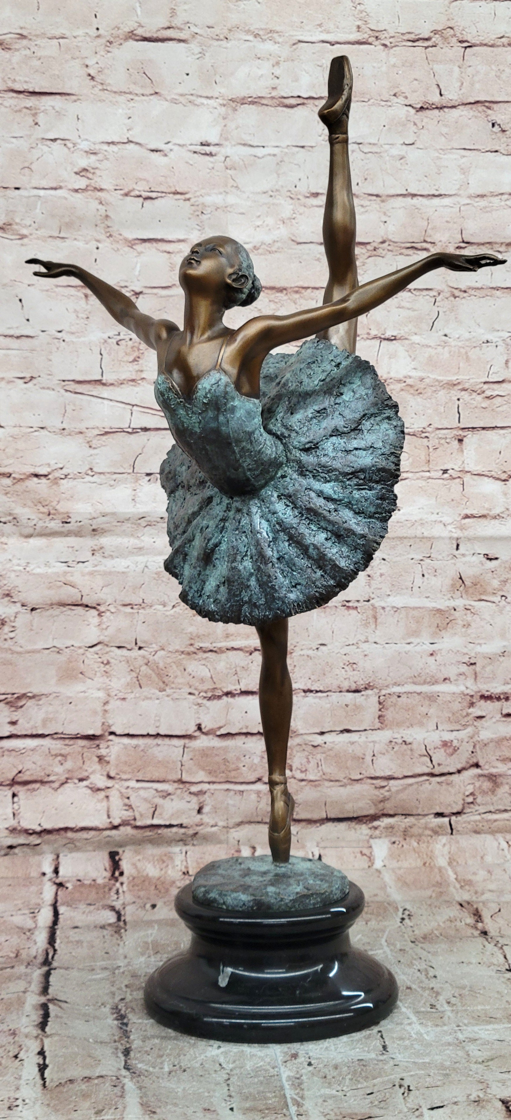 Authentic Original Milo Dancer Ballerina Large Bronze Sculpture Figurine Statue