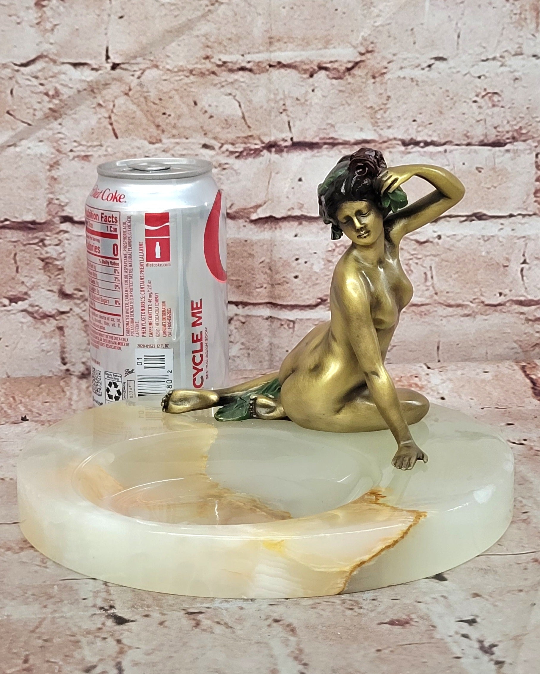 Hand Made Signed Original Nick Nude Girl Woman Female Bronze Sculpture Sale