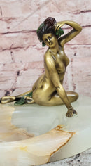 Hand Made Signed Original Nick Nude Girl Woman Female Bronze Sculpture Sale