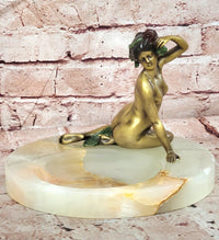 Hand Made Signed Original Nick Nude Girl Woman Female Bronze Sculpture Sale