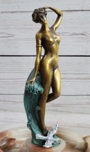 Signed Original Artwork by Milo Nude Woman Girl Genuine Bronze Ashtray Sculpture