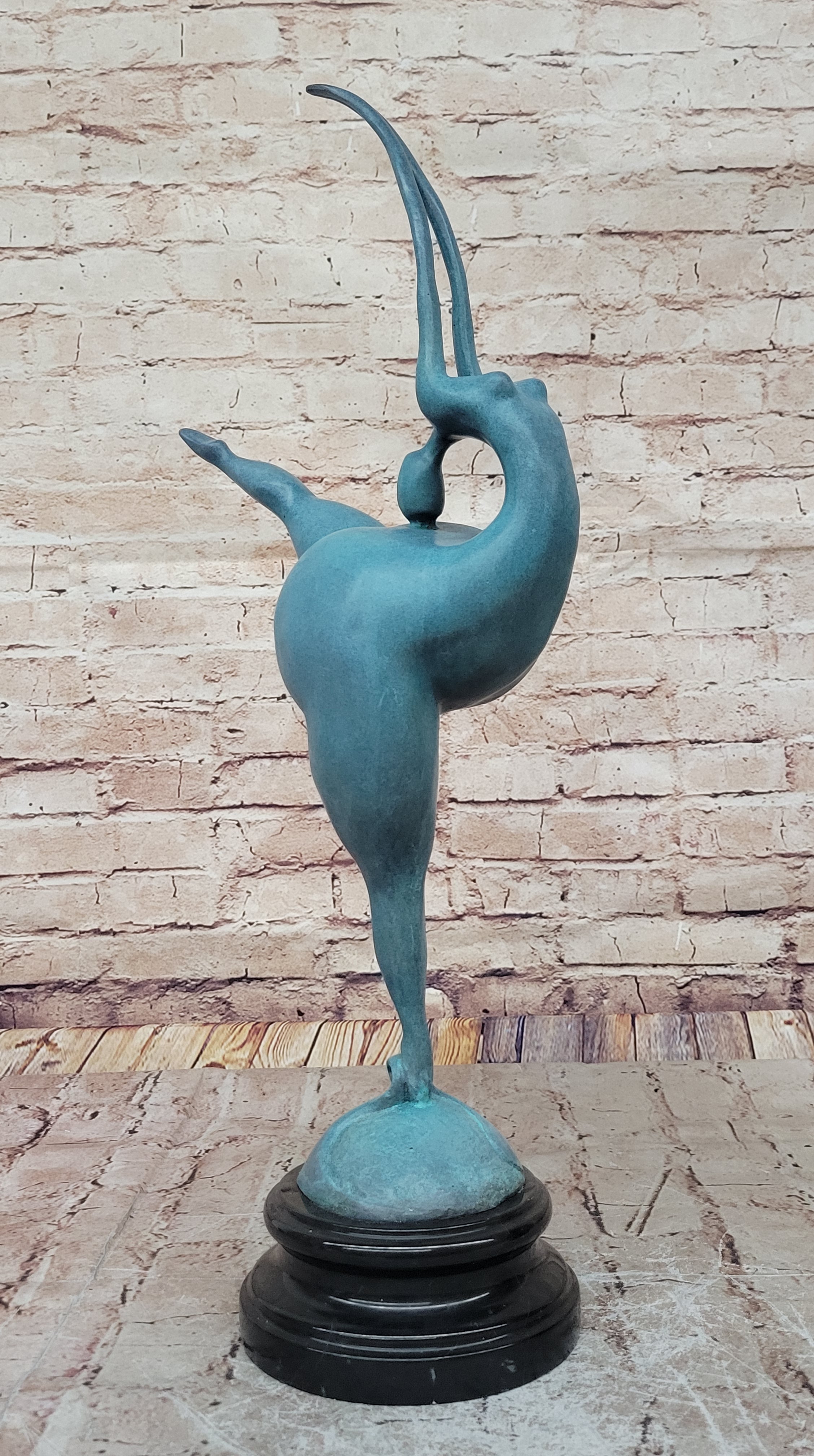 Curvy Full Figure Nude Female Fertility Dancer Sculpture Abstract Art by Milo