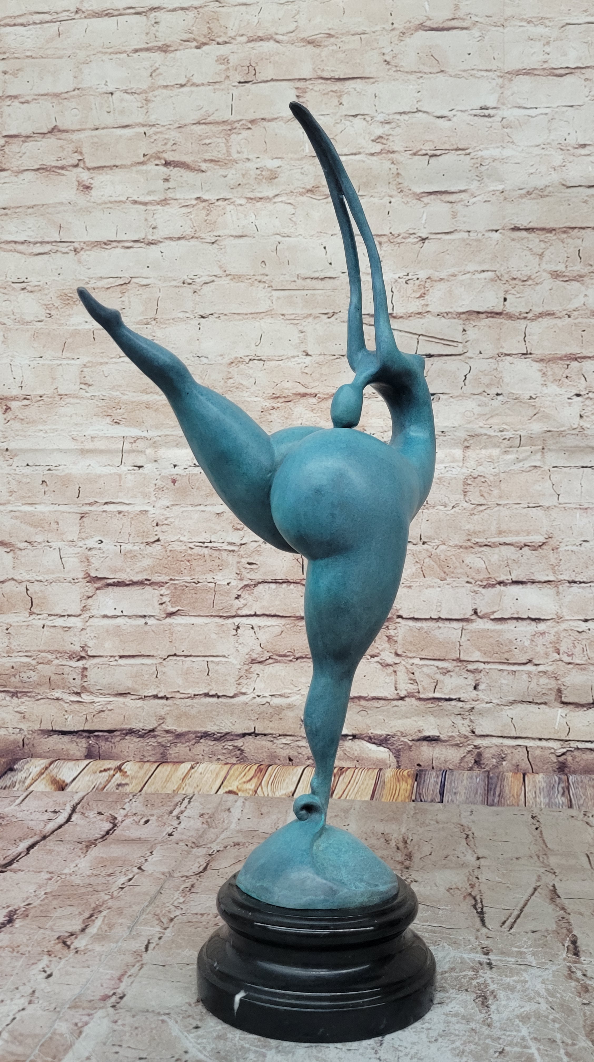 Curvy Full Figure Nude Female Fertility Dancer Sculpture Abstract Art by Milo