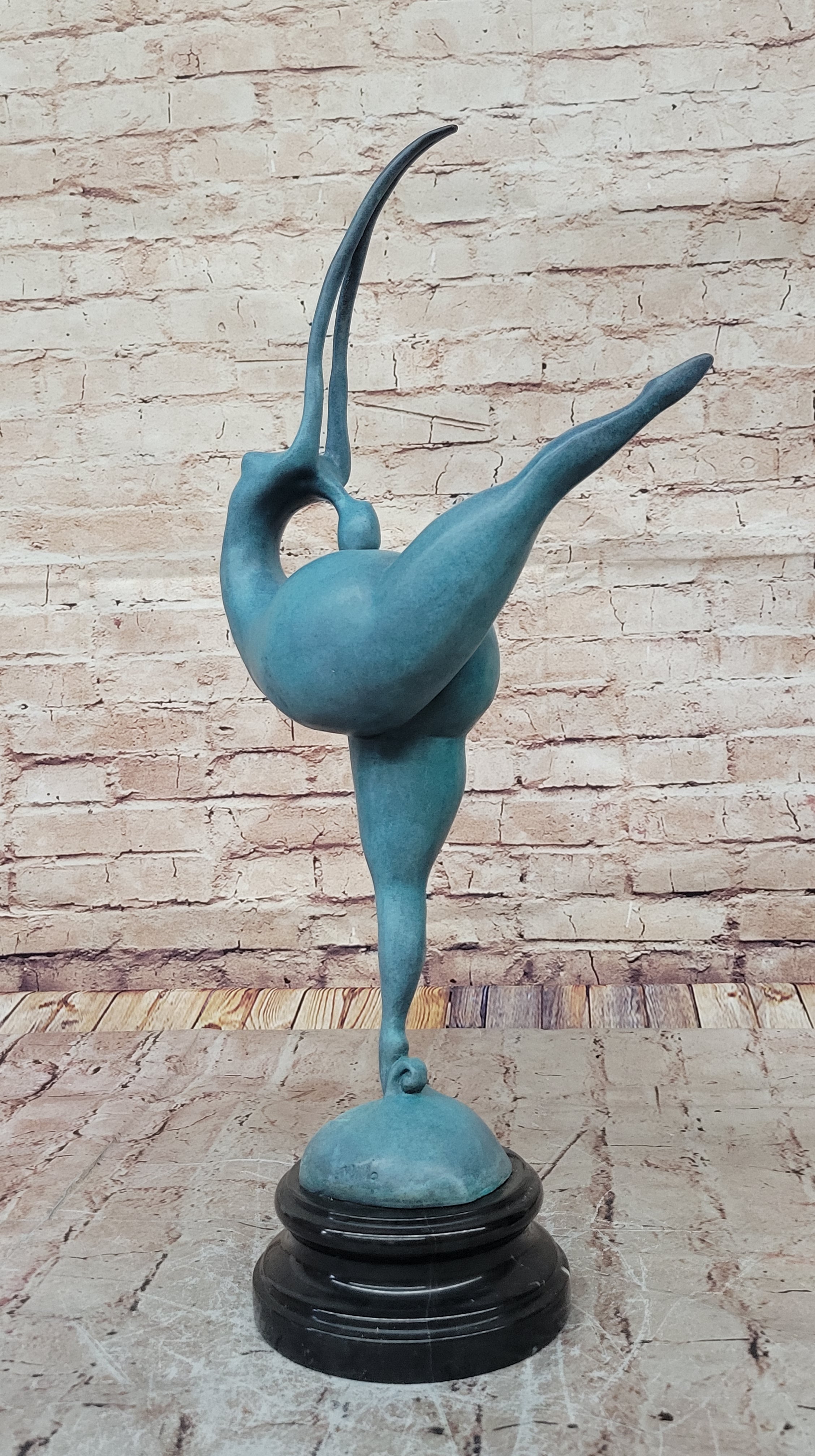 Curvy Full Figure Nude Female Fertility Dancer Sculpture Abstract Art by Milo