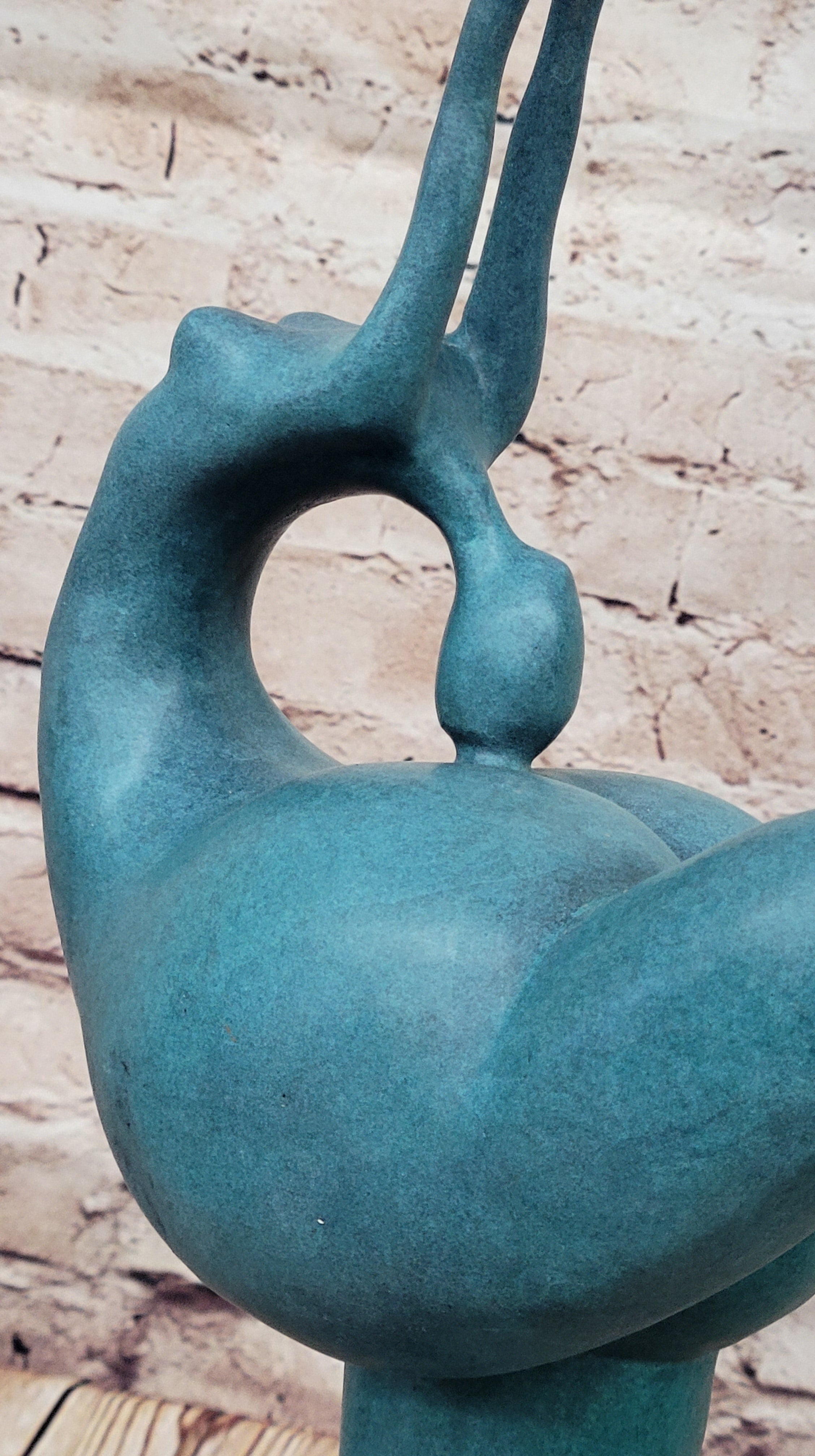 Curvy Full Figure Nude Female Fertility Dancer Sculpture Abstract Art by Milo