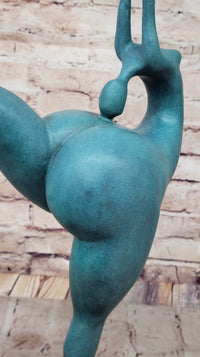 Curvy Full Figure Nude Female Fertility Dancer Sculpture Abstract Art by Milo
