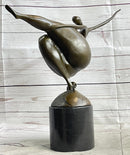 Curvy Nude Dancer Girl Fertility Sculpture Bronze Figure Art