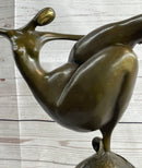 Curvy Nude Dancer Girl Fertility Sculpture Bronze Figure Art