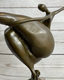 Curvy Nude Dancer Girl Fertility Sculpture Bronze Figure Art