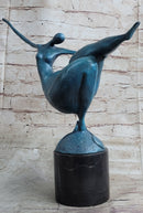 Abstract Curvy BBW Female Bronze Figure Modern Art 13.5" x 17.5"