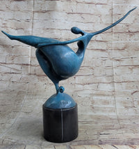 Abstract Curvy BBW Female Bronze Figure Modern Art 13.5" x 17.5"