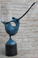 Abstract Curvy BBW Female Bronze Figure Modern Art 13.5" x 17.5"