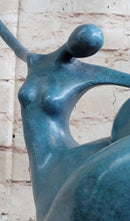 Abstract Curvy BBW Female Bronze Figure Modern Art 13.5" x 17.5"
