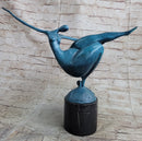 Abstract Curvy BBW Female Bronze Figure Modern Art 13.5" x 17.5"
