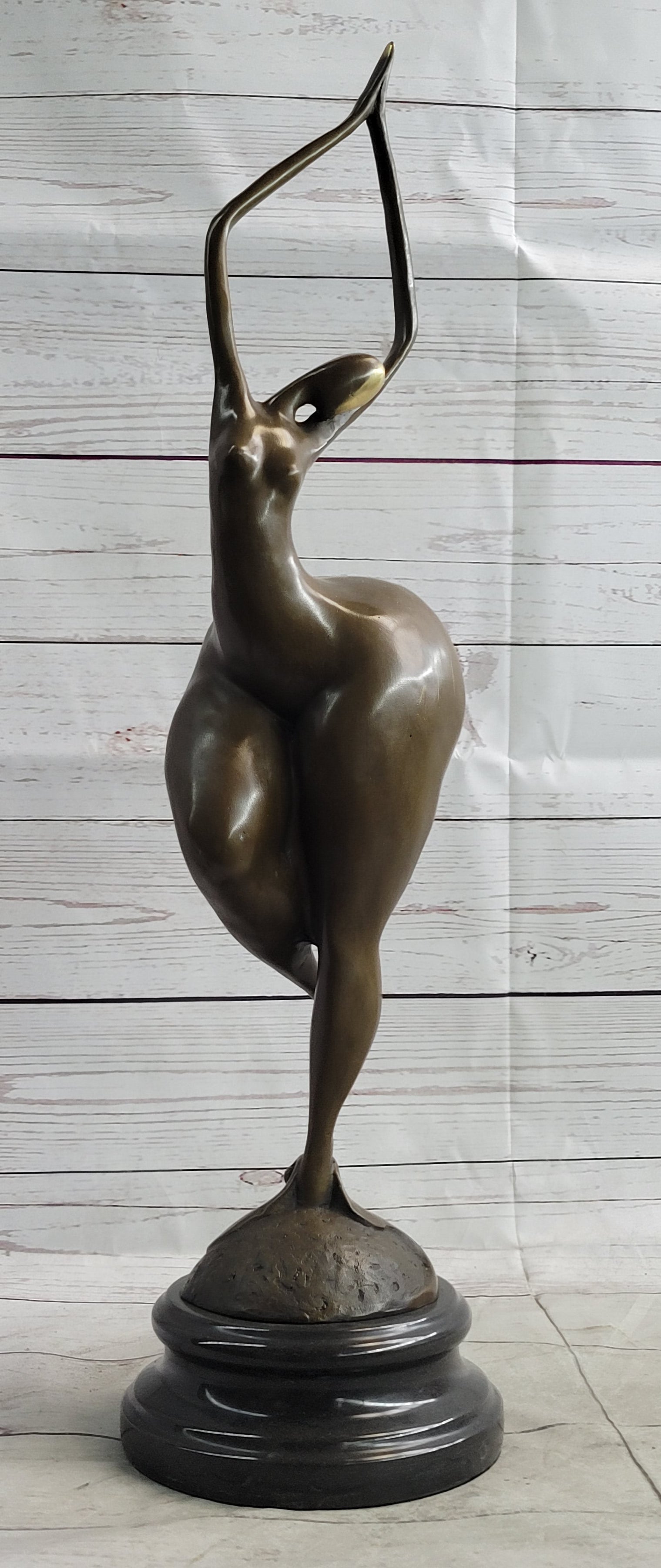 Curvy Woman Fertility Dancer Female Figure Sexy Bronze Sculpture Art