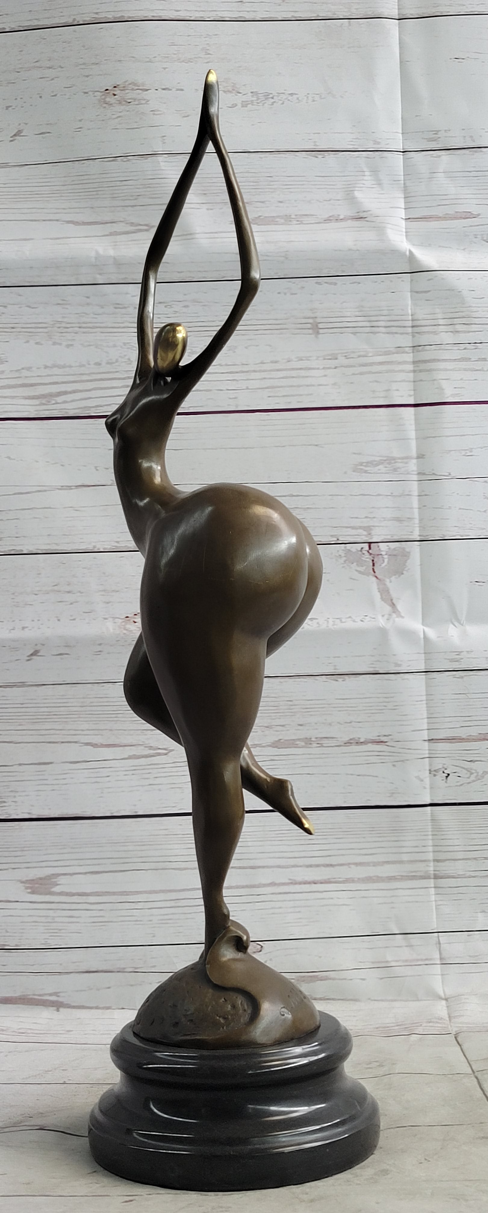 Curvy Woman Fertility Dancer Female Figure Sexy Bronze Sculpture Art
