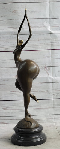 Curvy Woman Fertility Dancer Female Figure Sexy Bronze Sculpture Art