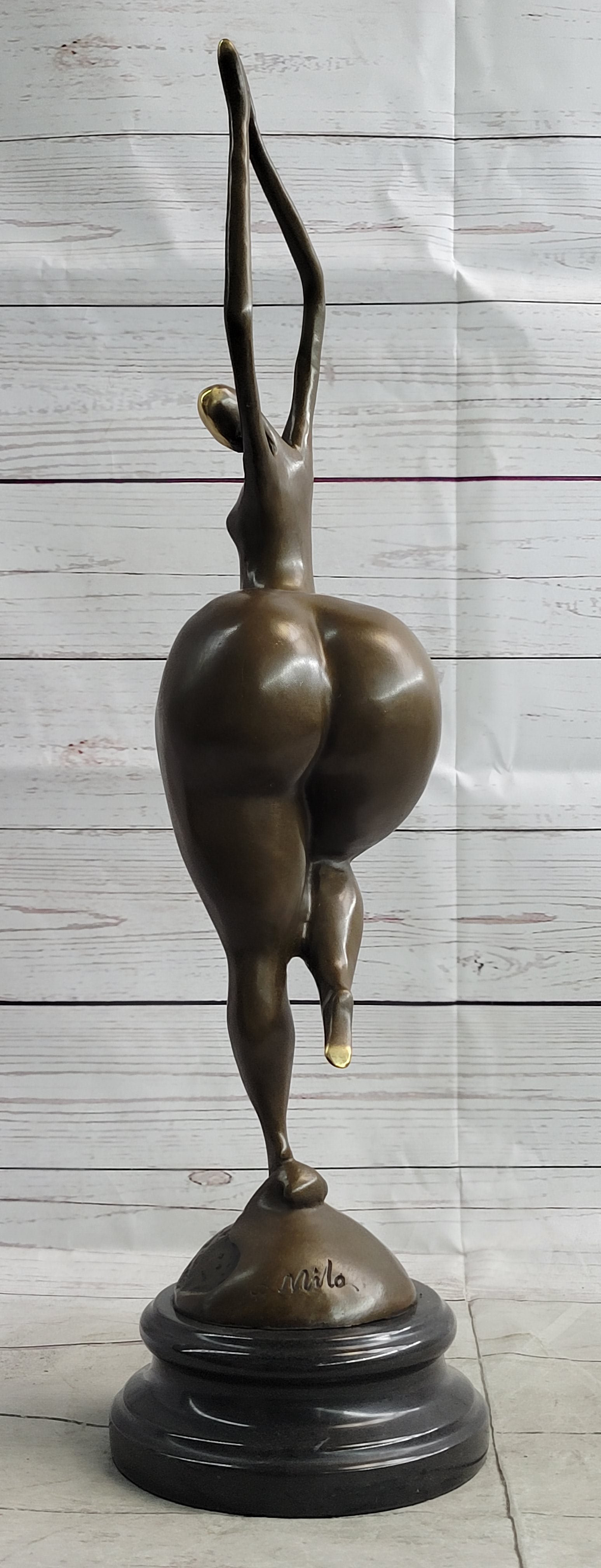 Curvy Woman Fertility Dancer Female Figure Sexy Bronze Sculpture Art