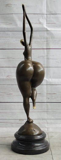 Curvy Woman Fertility Dancer Female Figure Sexy Bronze Sculpture Art