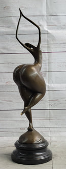 Curvy Woman Fertility Dancer Female Figure Sexy Bronze Sculpture Art