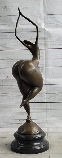 Curvy Woman Fertility Dancer Female Figure Sexy Bronze Sculpture Art
