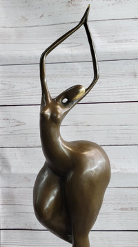 Curvy Woman Fertility Dancer Female Figure Sexy Bronze Sculpture Art