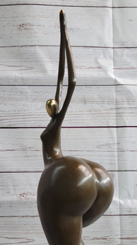 Curvy Woman Fertility Dancer Female Figure Sexy Bronze Sculpture Art