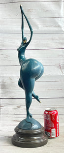 Nude Proportionally Exaggerated Female Figure Bronze Fertility Sculpture Statue