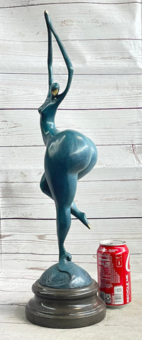 Nude Proportionally Exaggerated Female Figure Bronze Fertility Sculpture Statue