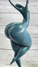 Nude Proportionally Exaggerated Female Figure Bronze Fertility Sculpture Statue