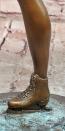 23'' Tall Bronze Ballet Dancer Statue, Graceful Ballerina Girl Sculpture