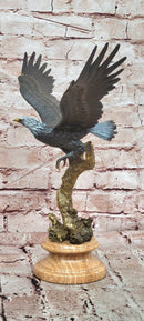 Signed Original Juno American Bald Eagle Wildlife Artwork Bronze Sculpture Statue