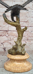 Signed Original Juno American Bald Eagle Wildlife Artwork Bronze Sculpture Statue