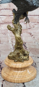 Signed Original Juno American Bald Eagle Wildlife Artwork Bronze Sculpture Statue