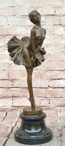 Bronze Marilyn Monroe Dance Ballet Statue Sculpture Home Decor Figurine