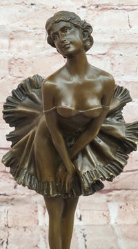 Bronze Marilyn Monroe Dance Ballet Statue Sculpture Home Decor Figurine