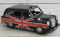 1966 Black London Taxi 1:12 Scale Model Car Artwork